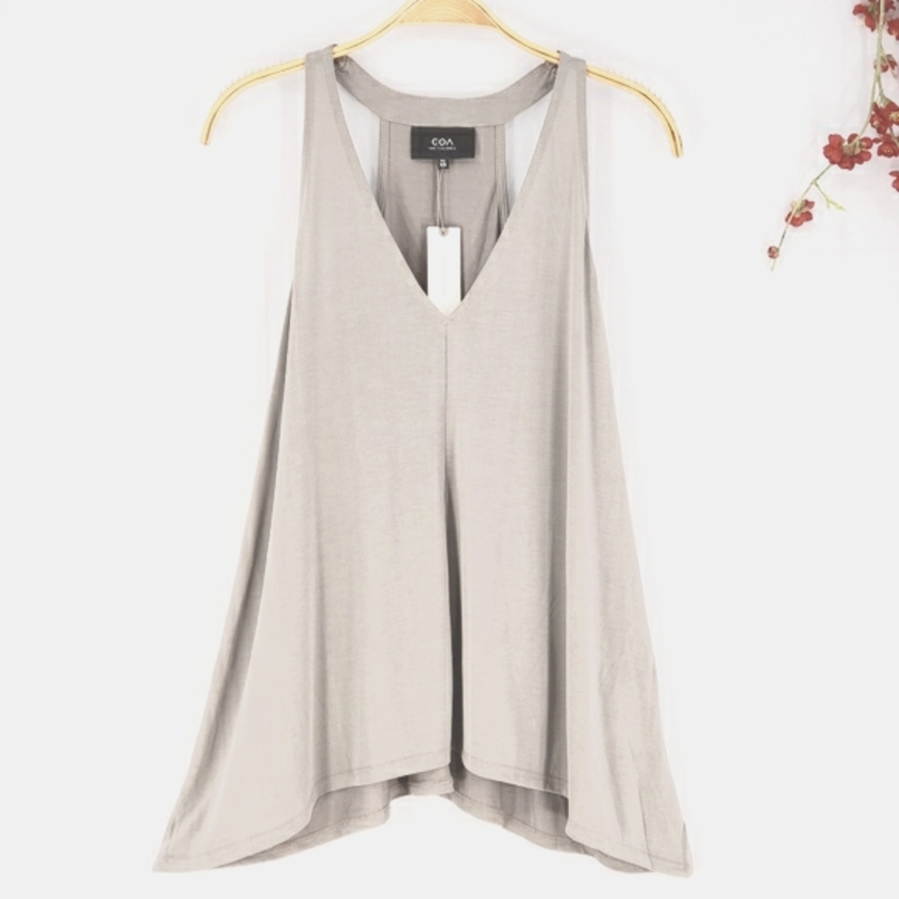 New ANTHROPOLOGIE COA Recline V-neck Tank Top XS